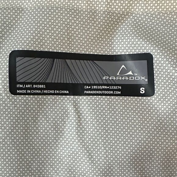 Paradox Teal Hooded All Weather Jacket with Logo Size Small - Picture 12 of 12